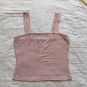 Publik Stiped Pink and White Crop Top Tank Top